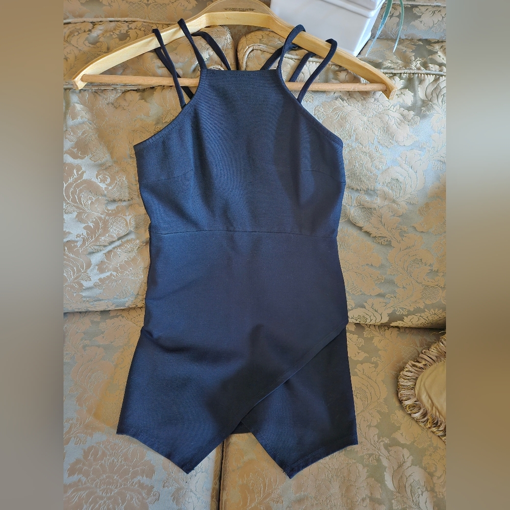NWOT Lulu's Black Mini Strappy DRESS